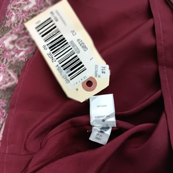 Garnet Hill 3/4 sleeve lined midi Dress. NWOT. Size 8 - Picture 6 of 10